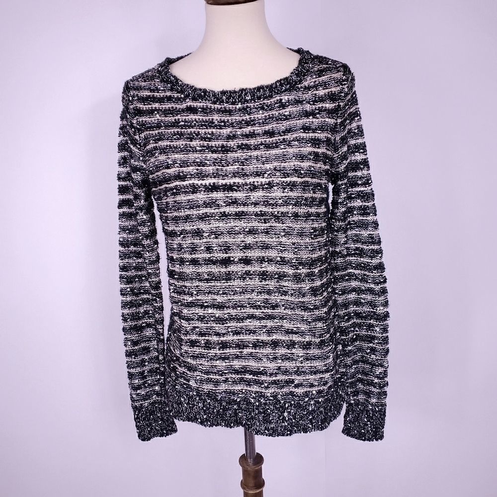 Harley-Davidson striped sequined sweater size M